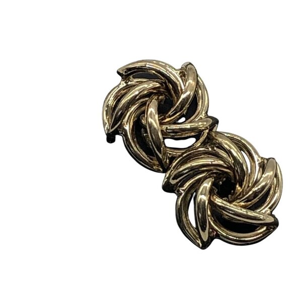 New York & Company Gold Knot Stud Earrings Women’s Elegant Design - Picture 4 of 4